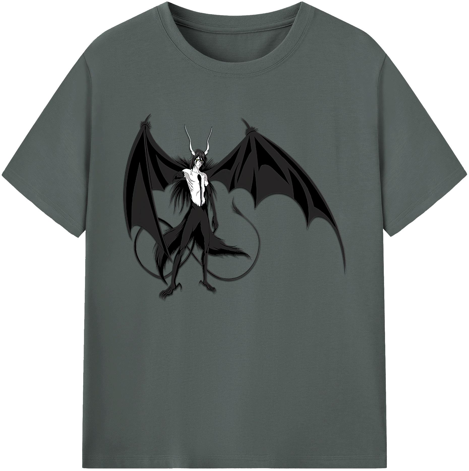 （画像用） ブリーチ ウルキオラ·シファー BLEACH Ulquiorra cifer 綿100％ メンズ半袖Tシャツ｜肌触りやわらか＆通気性